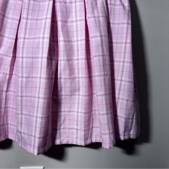 Hot Topic Sweet Society Pink & Lavender Plaid Pleated Skirt Size XL - Picture 9 of 11